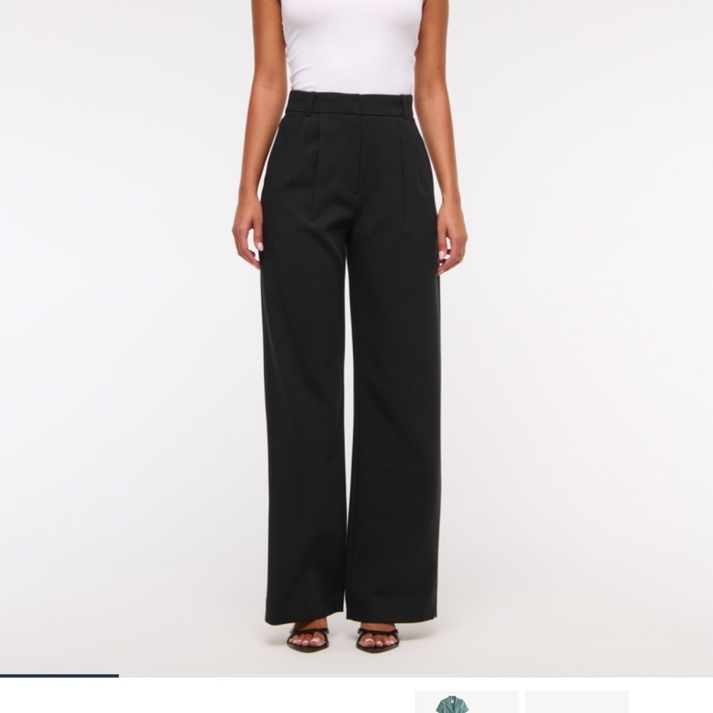 Abercrombie & Fitch Black Wide Leg Pants